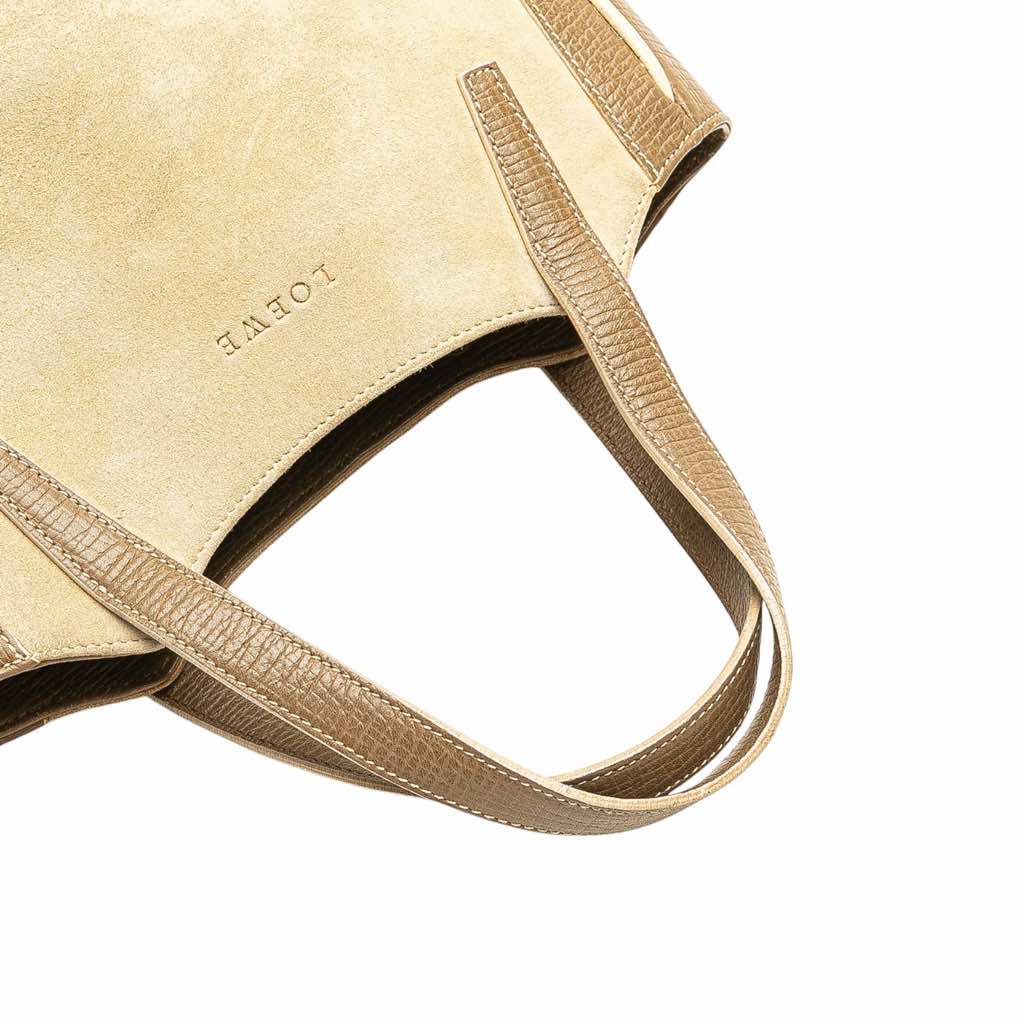 Loewe Suede Leather Handbag - Image 10
