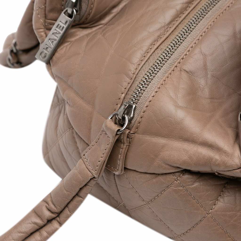 Chanel Distressed Lambskin Lady Braid Bowler Bag - Image 13