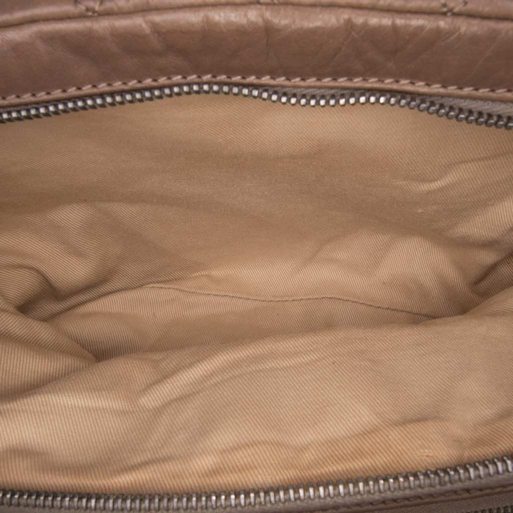 Chanel Distressed Lambskin Lady Braid Bowler Bag - Side view