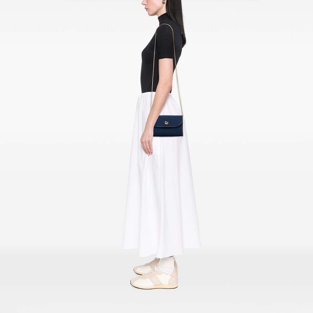 Dior Diorissimo Trotter Canvas Chain Crossbody - Image 12