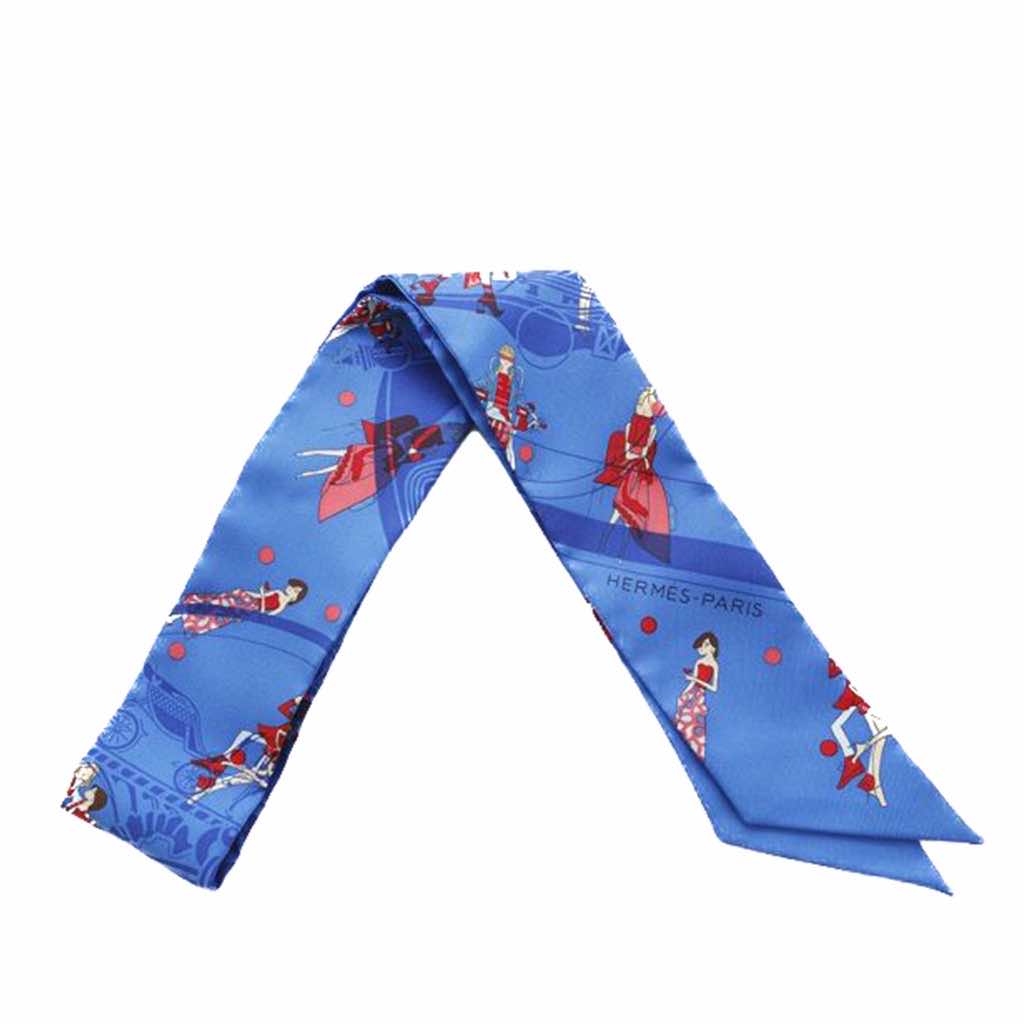 Hermès Ex Libris Les Parisiennes Silk Twilly Scarf