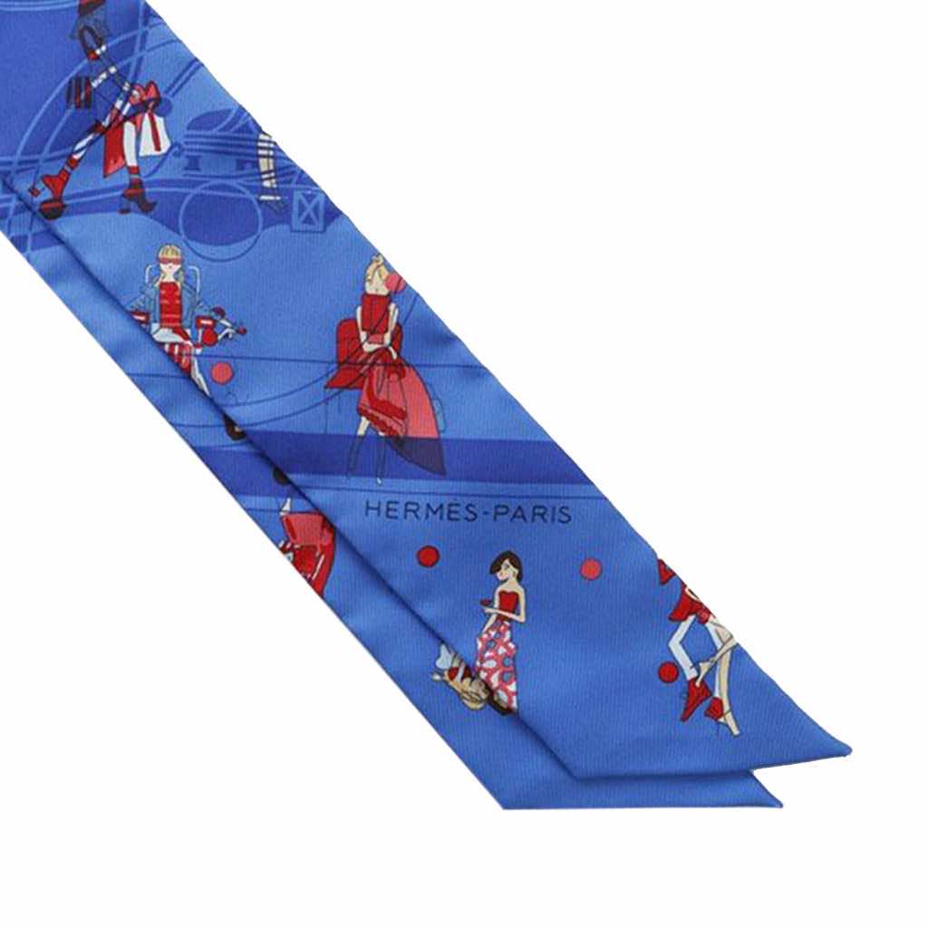 Hermès Ex Libris Les Parisiennes Silk Twilly Scarf - 4
