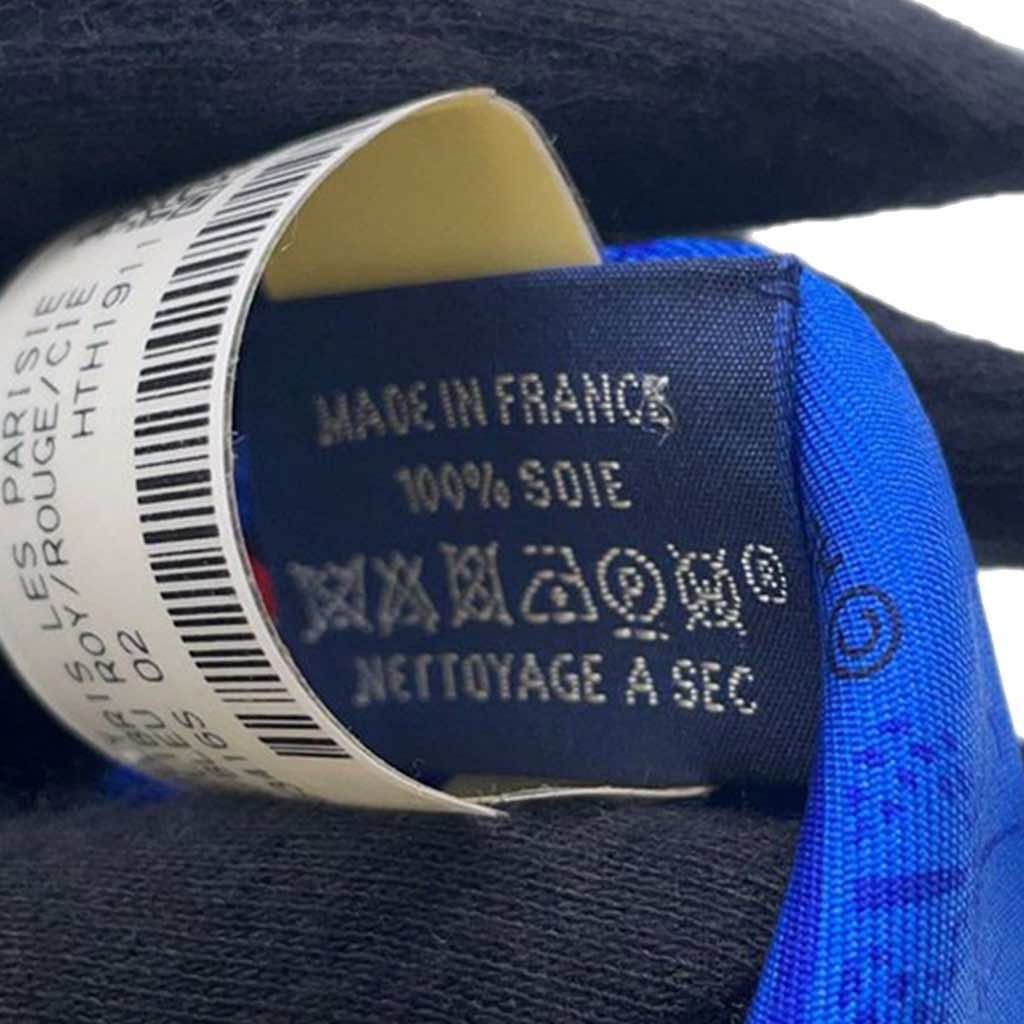 Hermès Ex Libris Les Parisiennes Silk Twilly Scarf - Side view