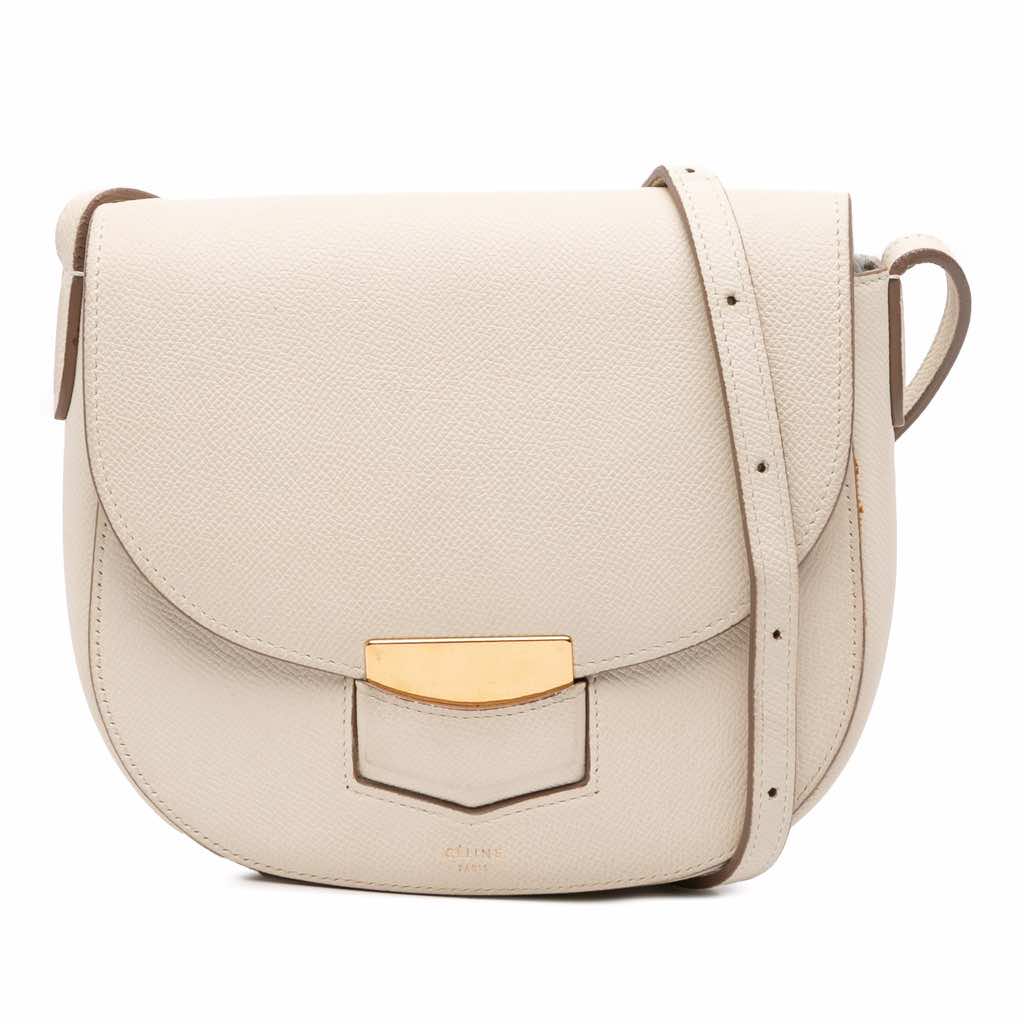 Celine Small Grained Calfskin Trotteur Crossbody