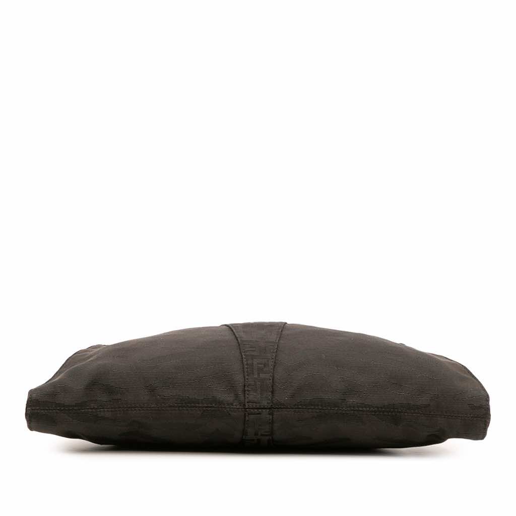 Fendi Zucchino Zebra Print Canvas Diavolo Trapezio Handbag - 3