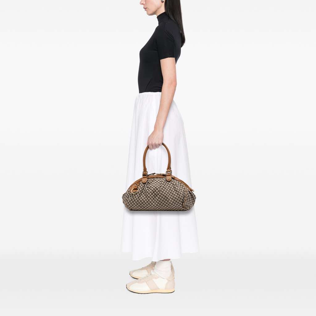 Gucci Diamante Canvas Sukey Satchel - Image 12