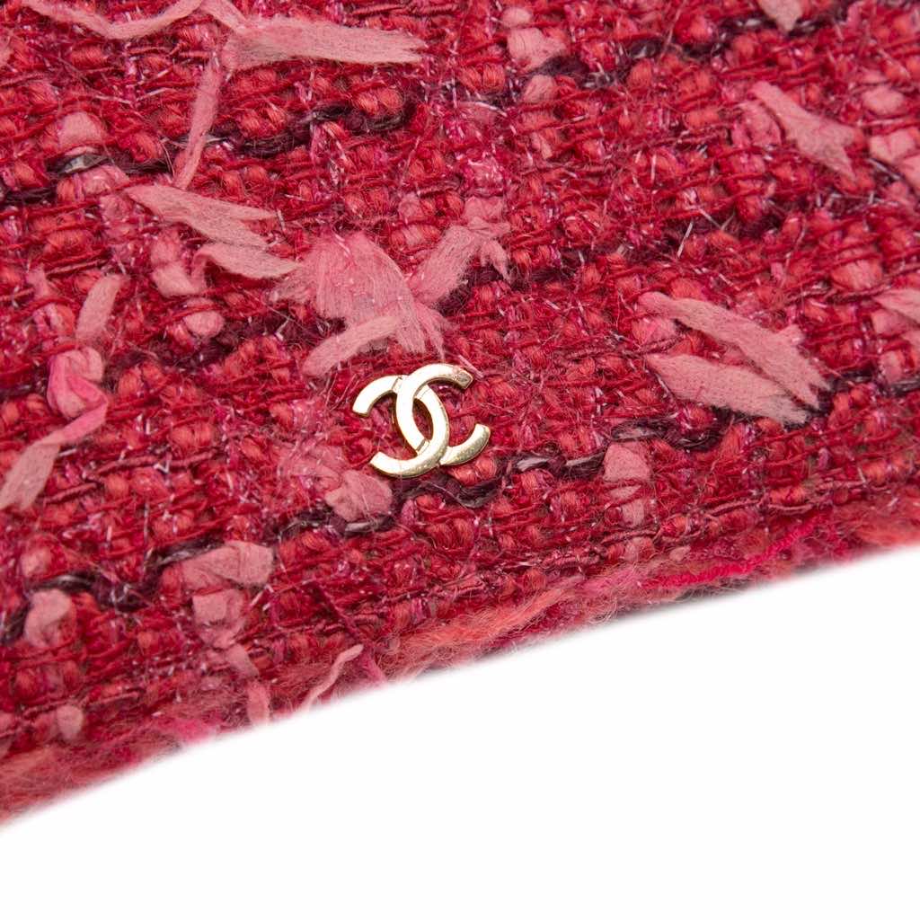 Chanel CC Tweed Wallet On Chain - Image 11