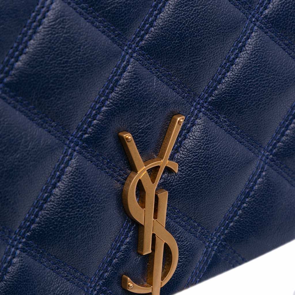 Saint Laurent Quilted Diamond Lambskin Becky Wallet on Chain - Image 11