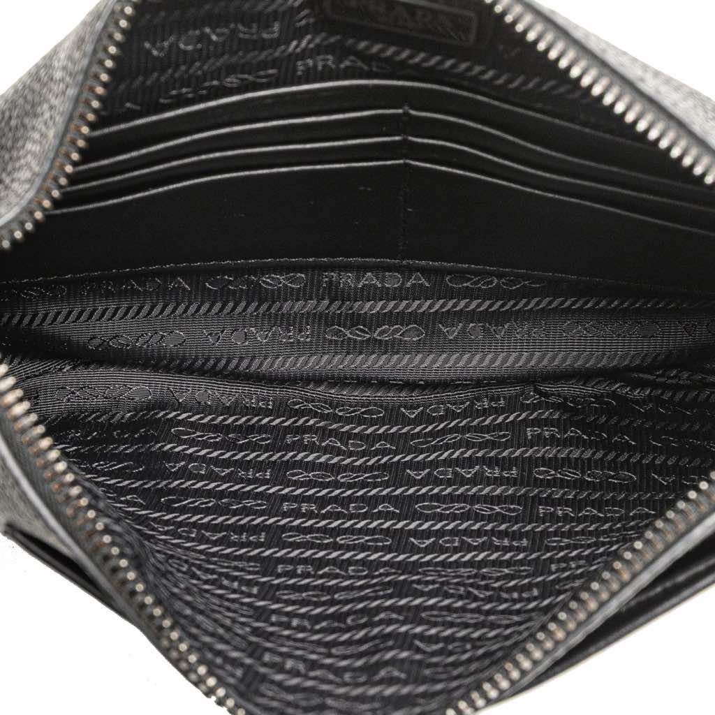 Prada Vitello Daino Wristlet Clutch - 4