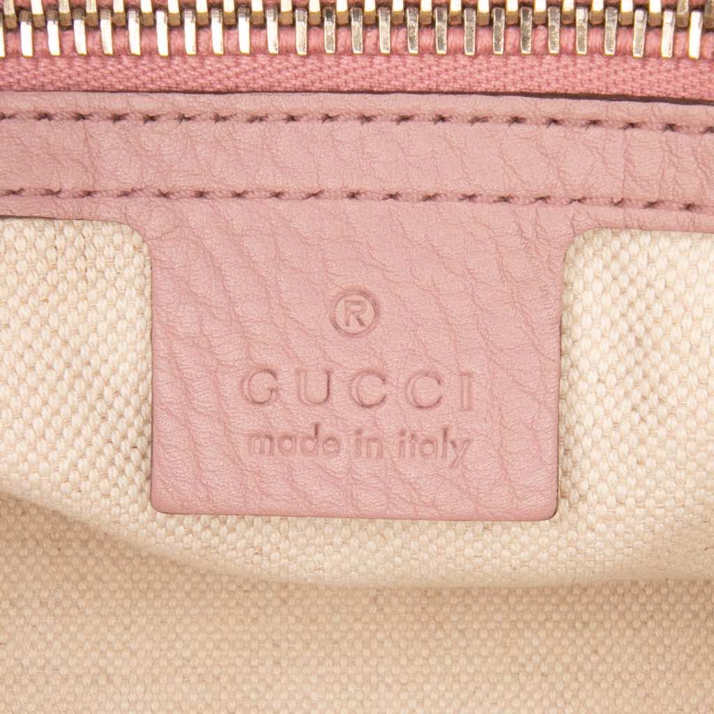 Gucci Medium Calfskin Bamboo Shopper Satchel - Side view