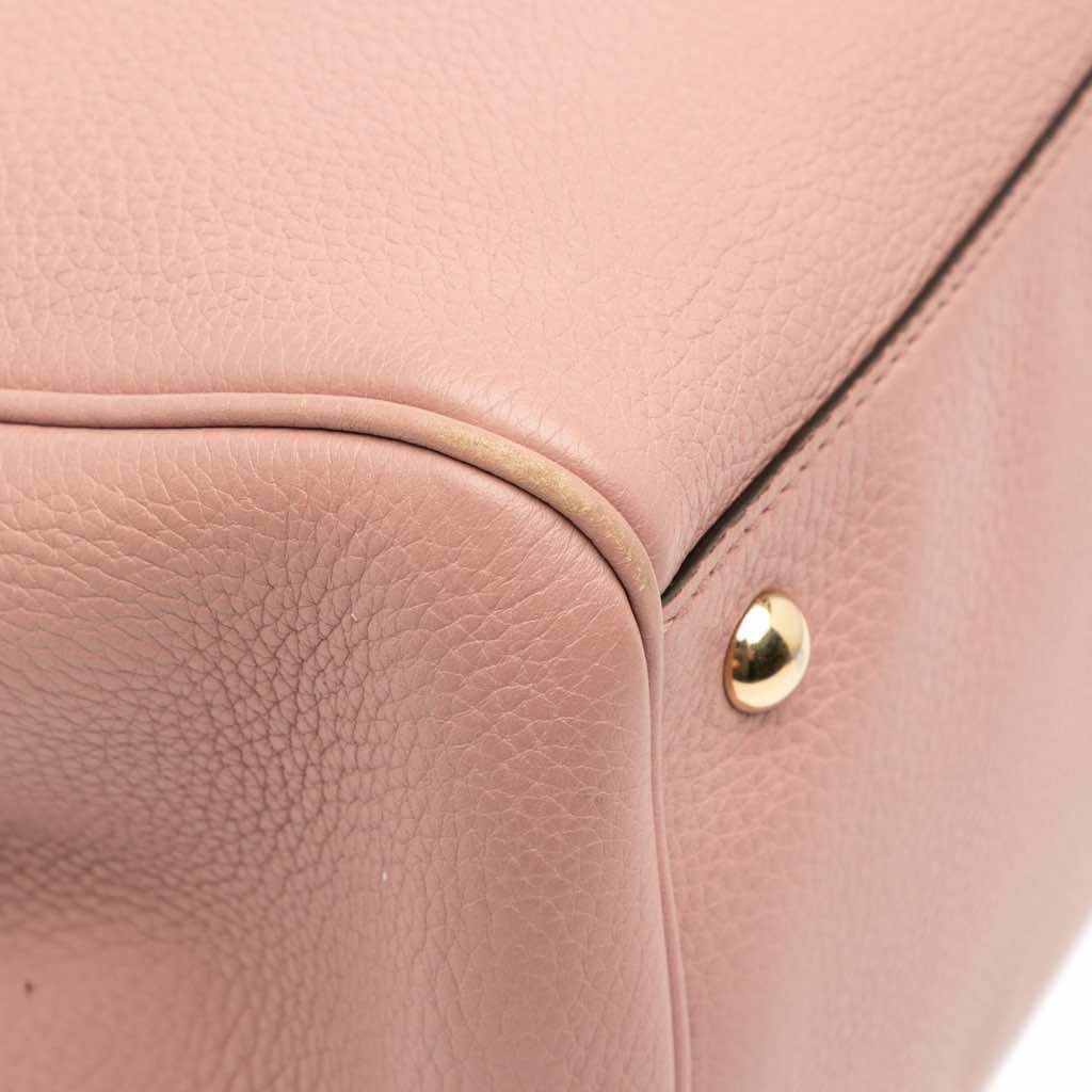 Gucci Medium Calfskin Bamboo Shopper Satchel - Image 10