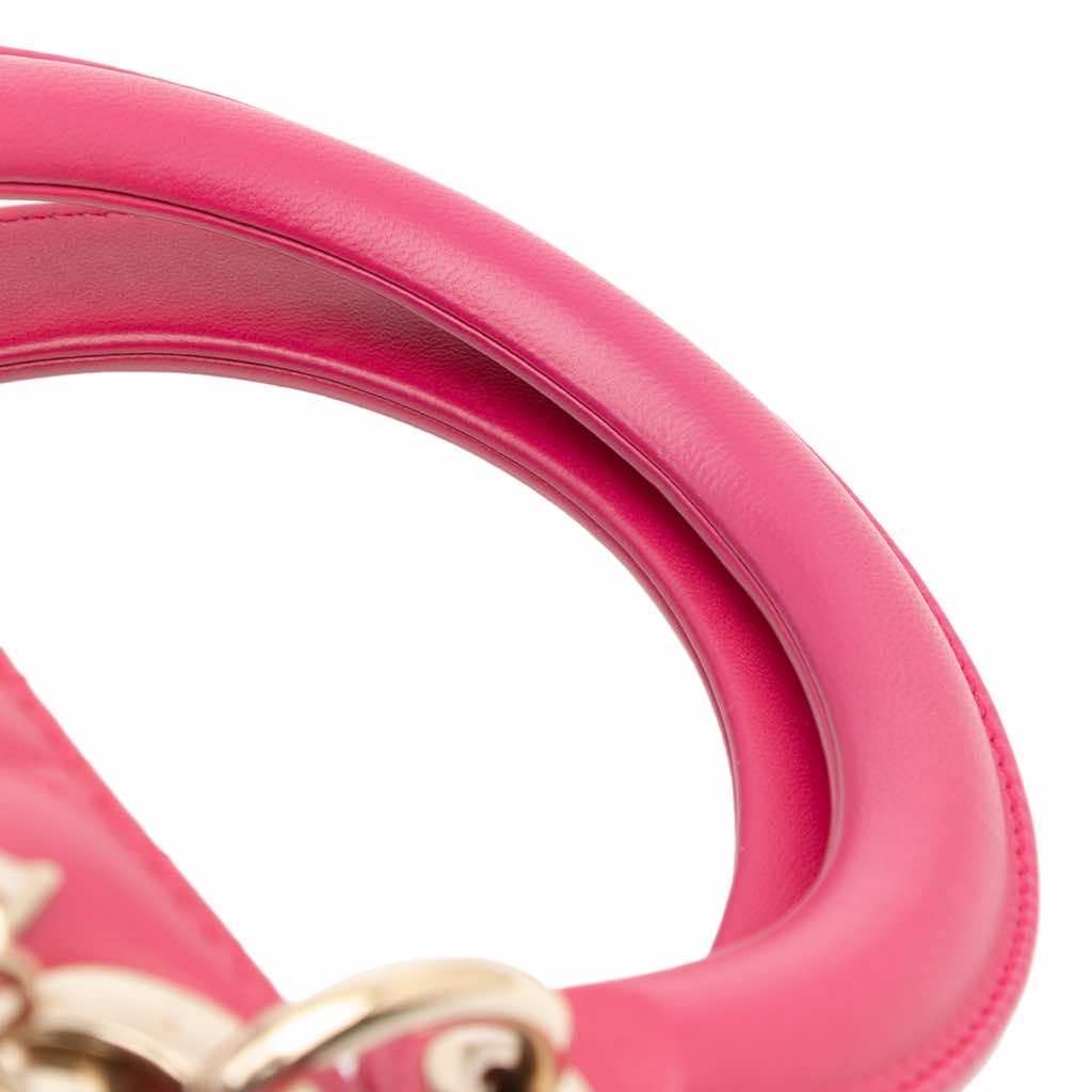 Dior Large Lambskin Cannage Lady Dior - Image 13