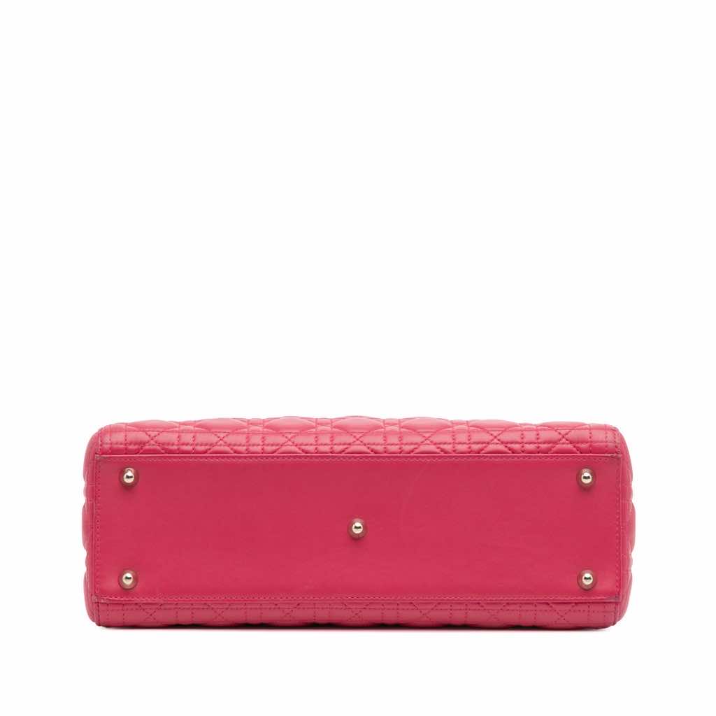 Dior Large Lambskin Cannage Lady Dior - Image 6