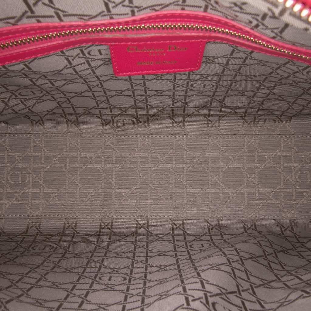 Dior Large Lambskin Cannage Lady Dior - 4