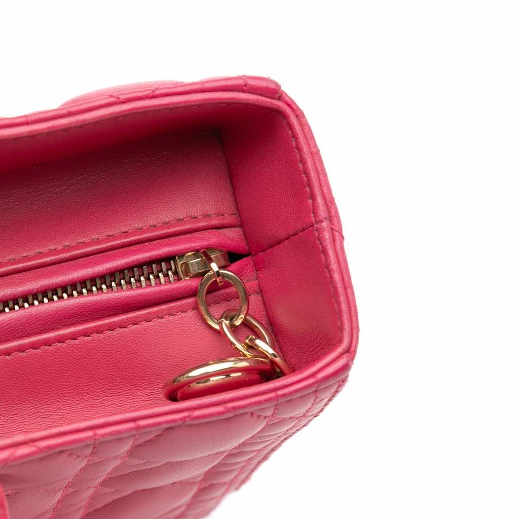 Dior Large Lambskin Cannage Lady Dior - Detail 2