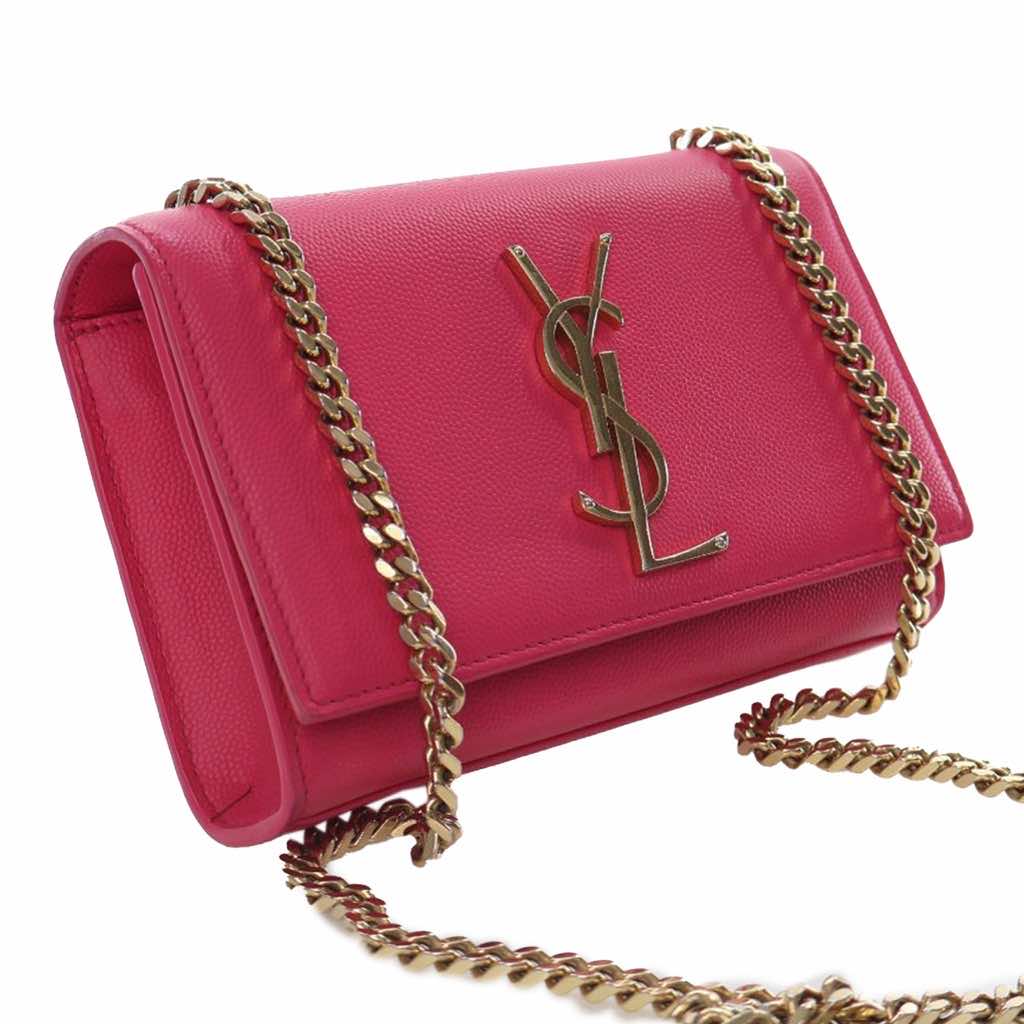 Saint Laurent Small Grain De Poudre Monogram Kate Crossbody - 2