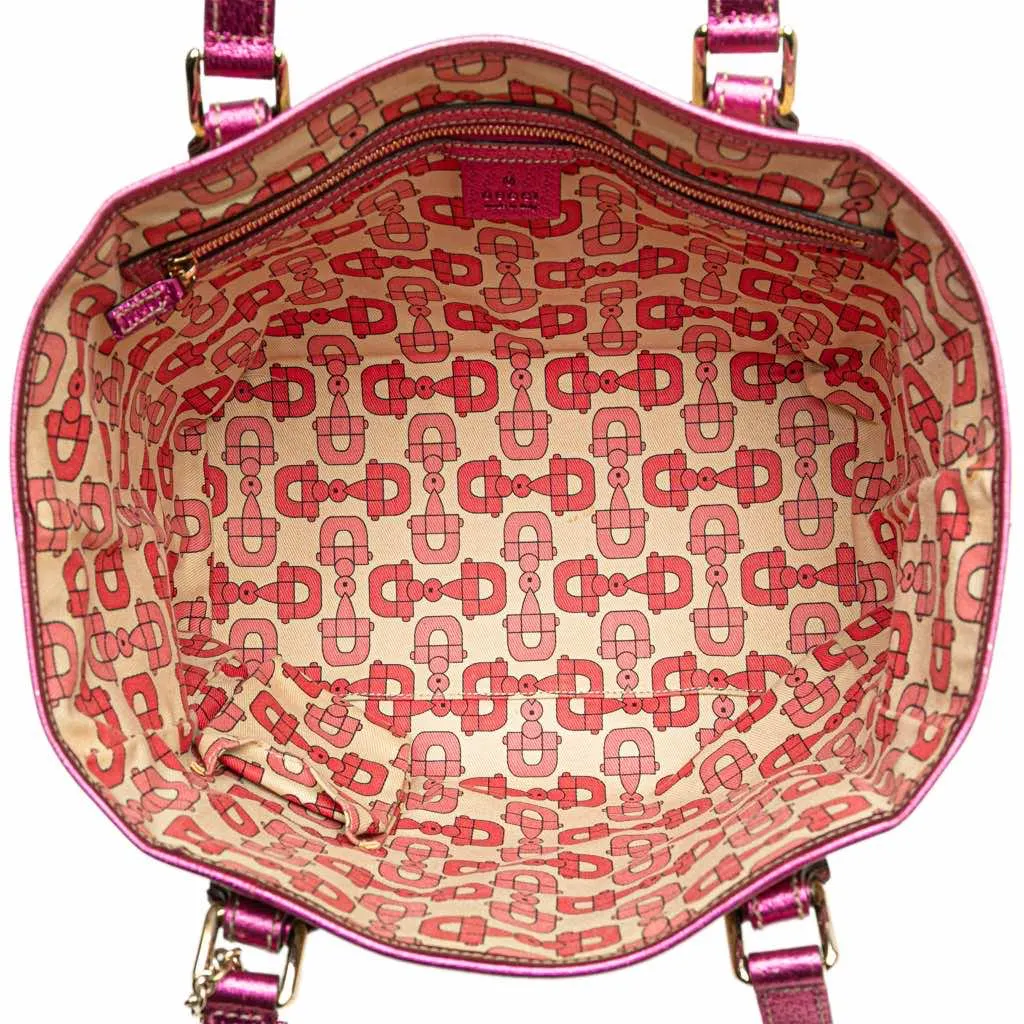 Gucci GG Canvas Jolicoeur Tote Brown Canvas Good - Model View