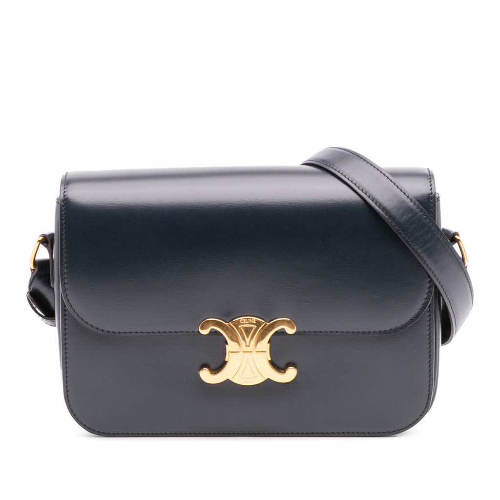 Celine Classique Shiny Calfskin Triomphe Crossbody