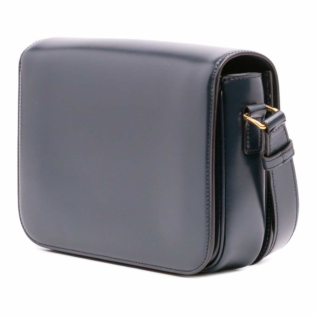 Celine Classique Shiny Calfskin Triomphe Crossbody - Back view