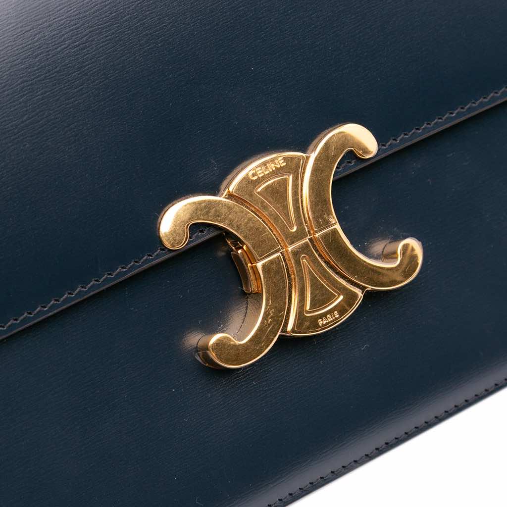 Celine Classique Shiny Calfskin Triomphe Crossbody - Image 12