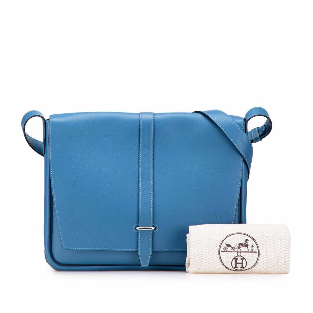 Hermès Togo Steve Light Junior Messenger - Image 12