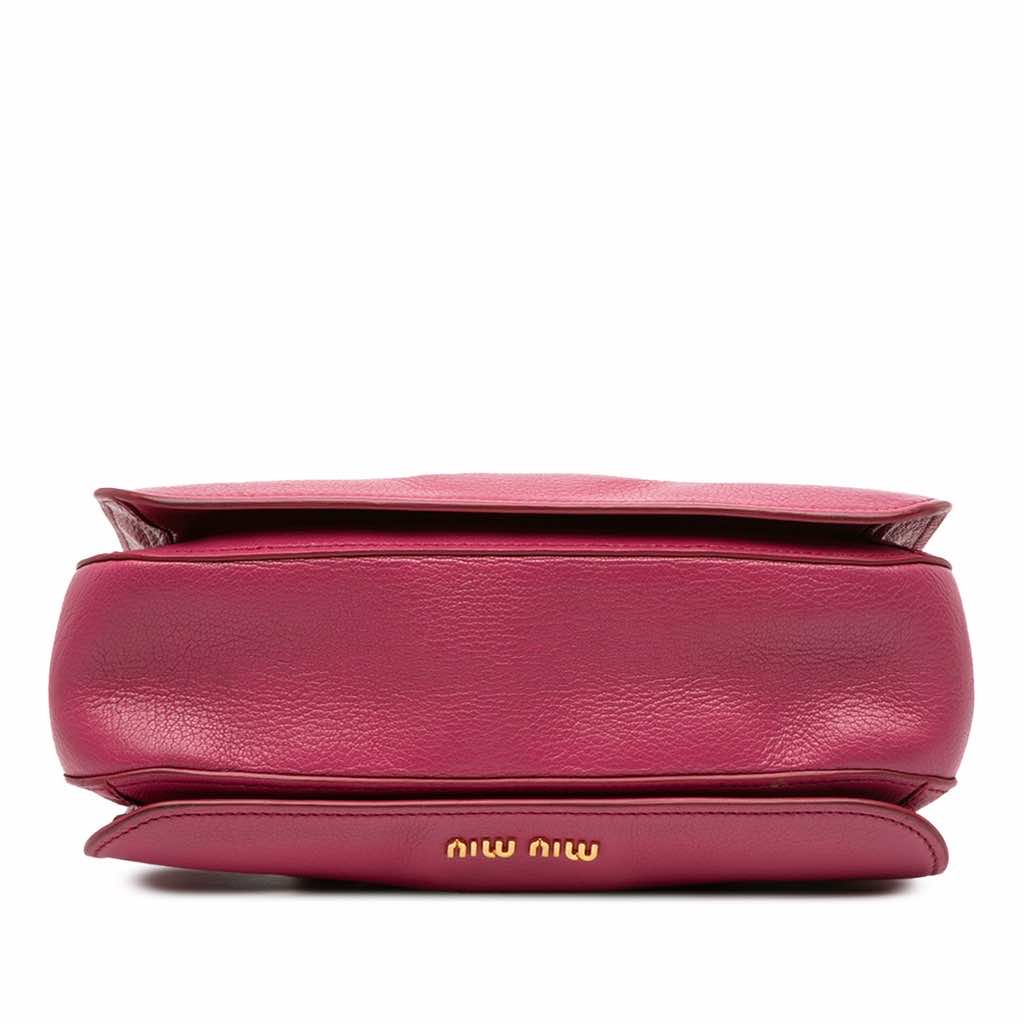 Miu Miu Goatskin Madras Satchel - Image 6