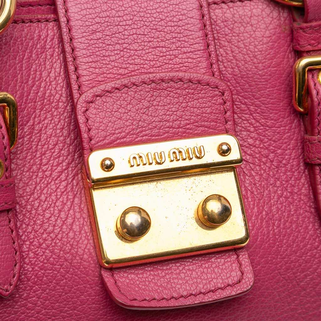 Miu Miu Goatskin Madras Satchel - Detail 1