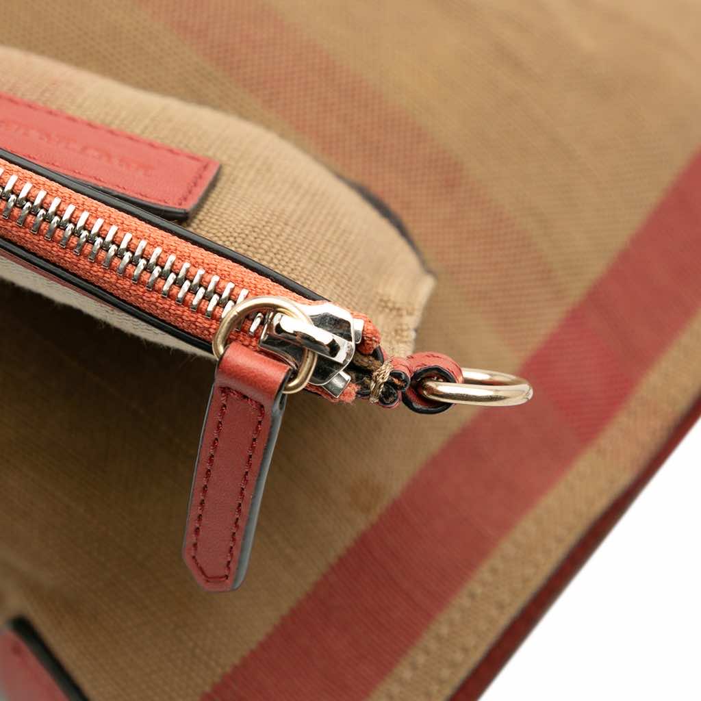 Burberry Mini Mega Check Canvas Ashby Tassel Bucket Bag - Image 13