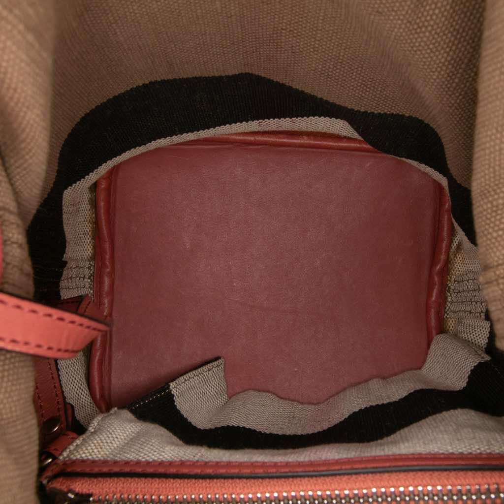 Burberry Mini Mega Check Canvas Ashby Tassel Bucket Bag - 4