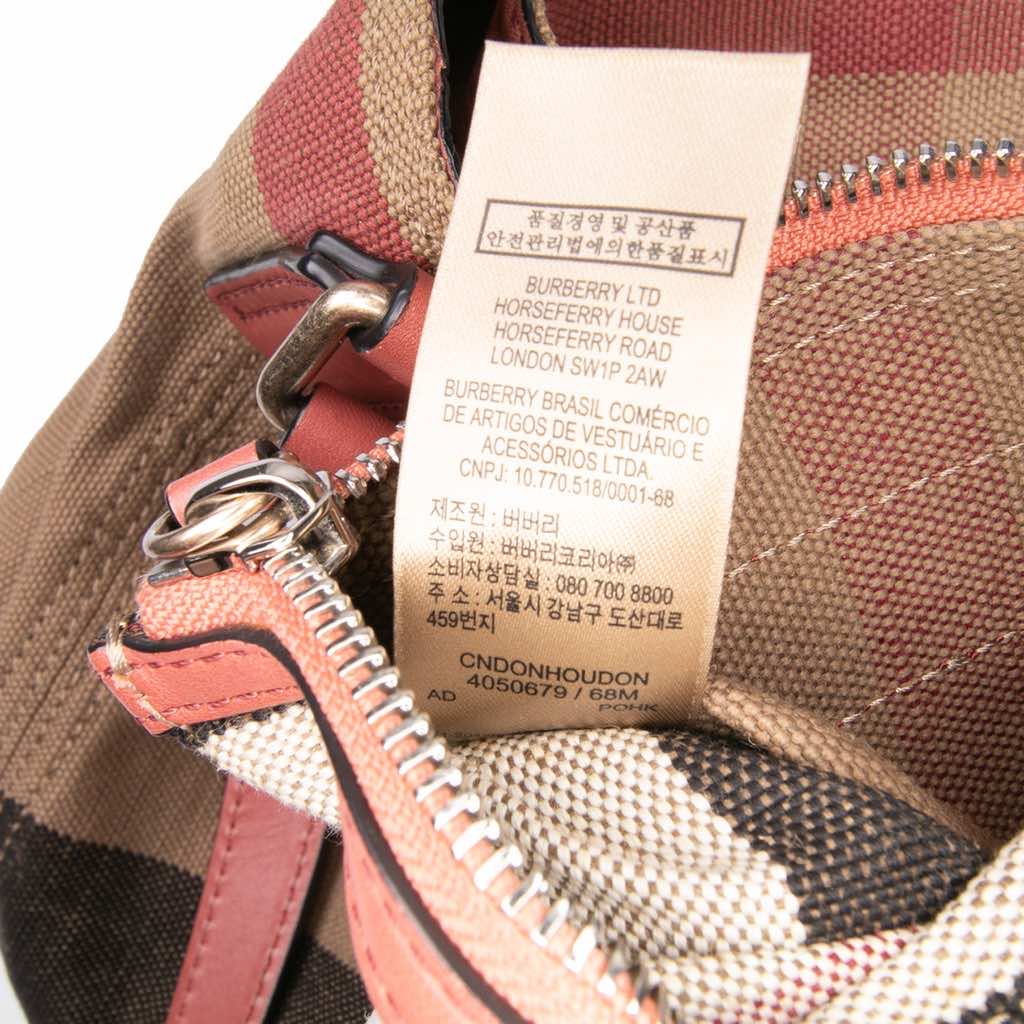 Burberry Mini Mega Check Canvas Ashby Tassel Bucket Bag - Detail 2