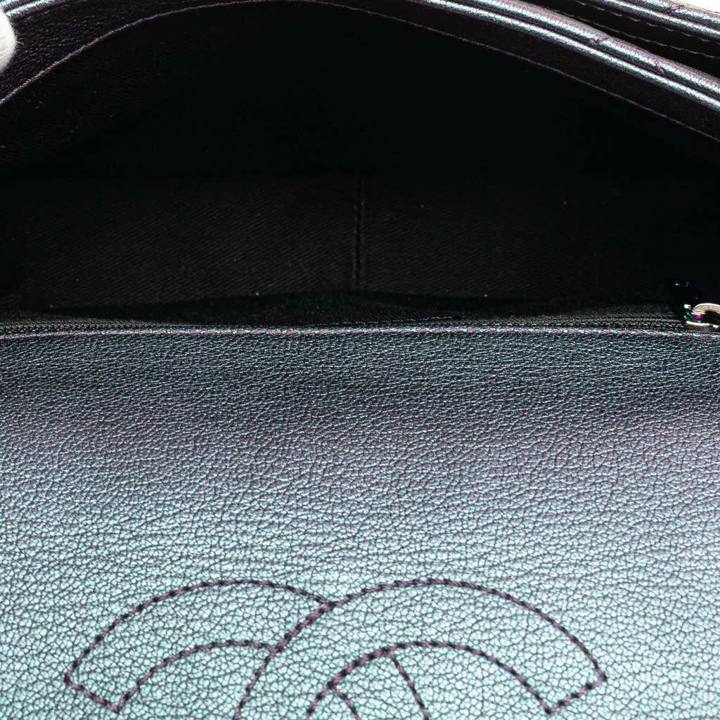 Chanel Small Iridescent Goatskin Double Carry Waist Chain Flap - 4