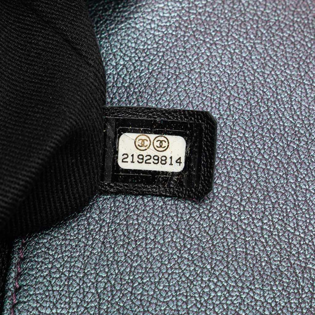 Chanel Small Iridescent Goatskin Double Carry Waist Chain Flap - Detail 2