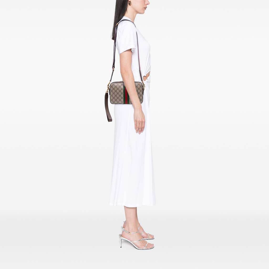 Gucci Small GG Supreme Web Ophidia Crossbody - Image 13