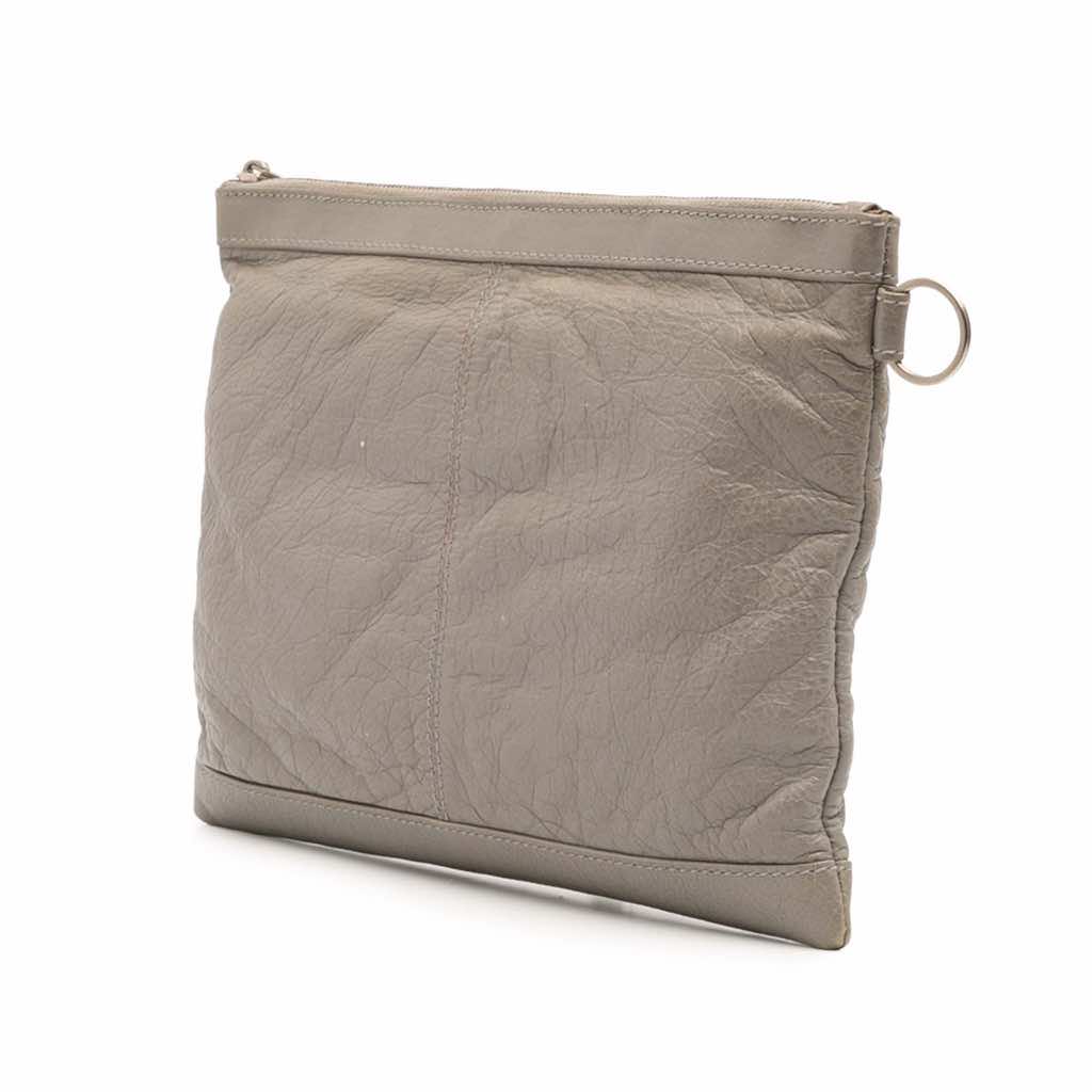 Balenciaga Lambskin Motocross Classic Clip M Clutch - Back view