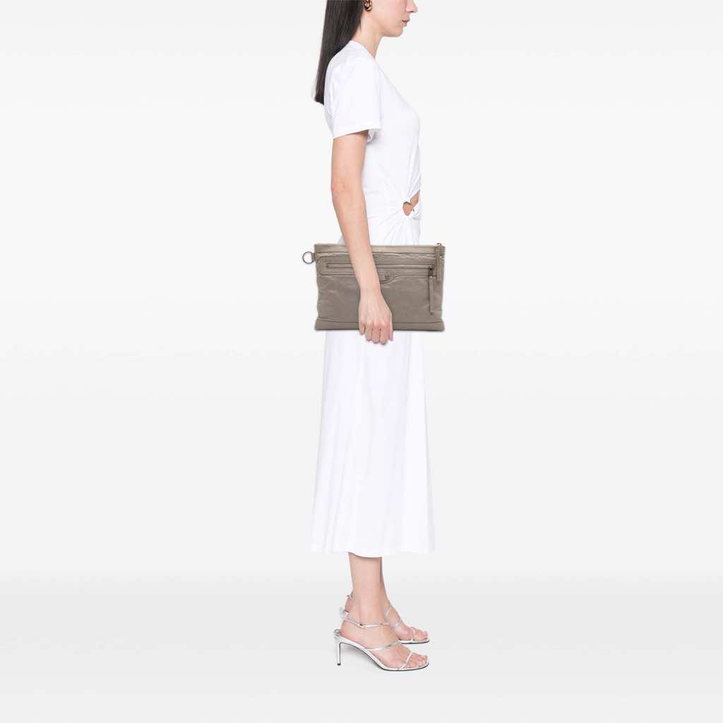 Balenciaga Lambskin Motocross Classic Clip M Clutch - Image 14