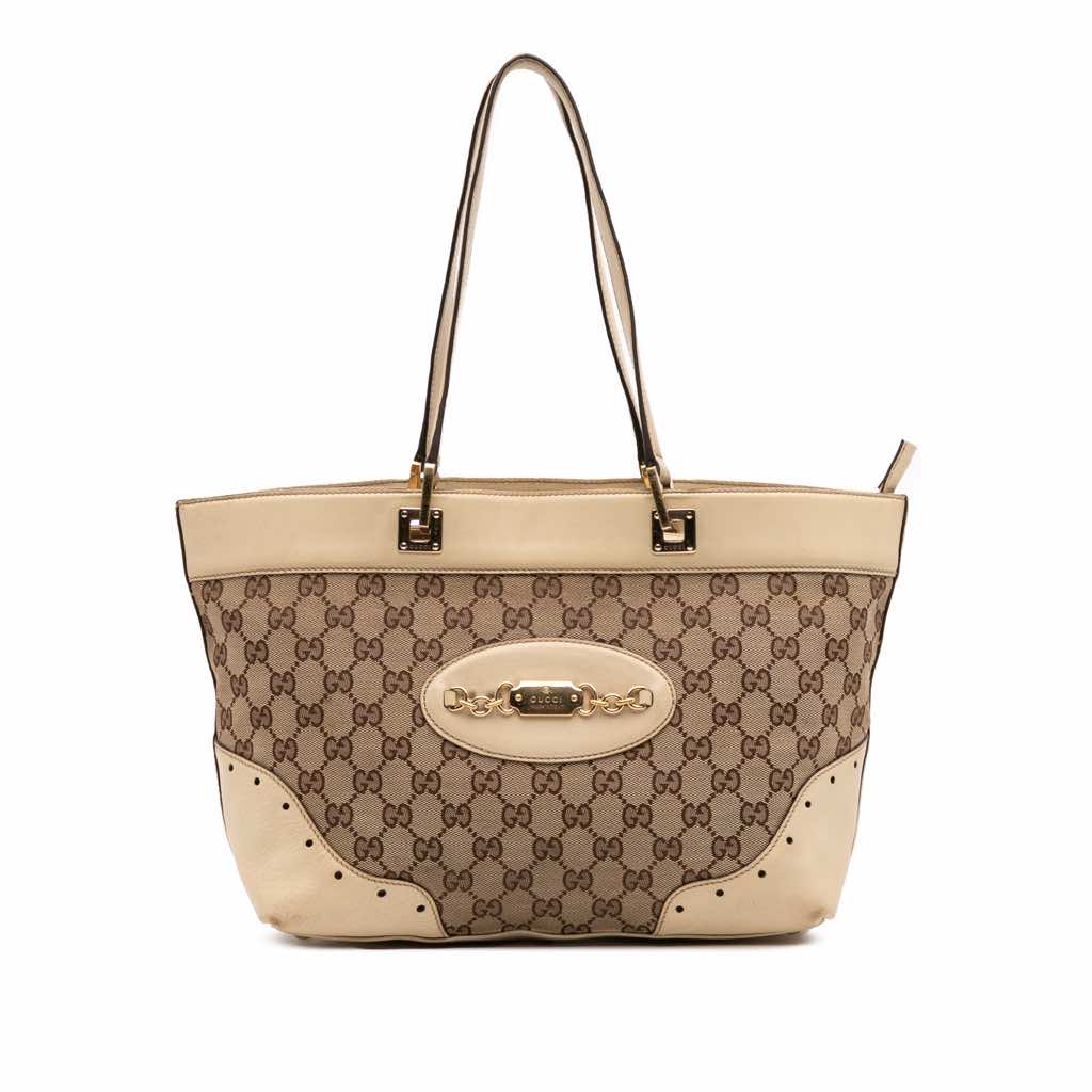 Gucci GG Canvas Punch Tote