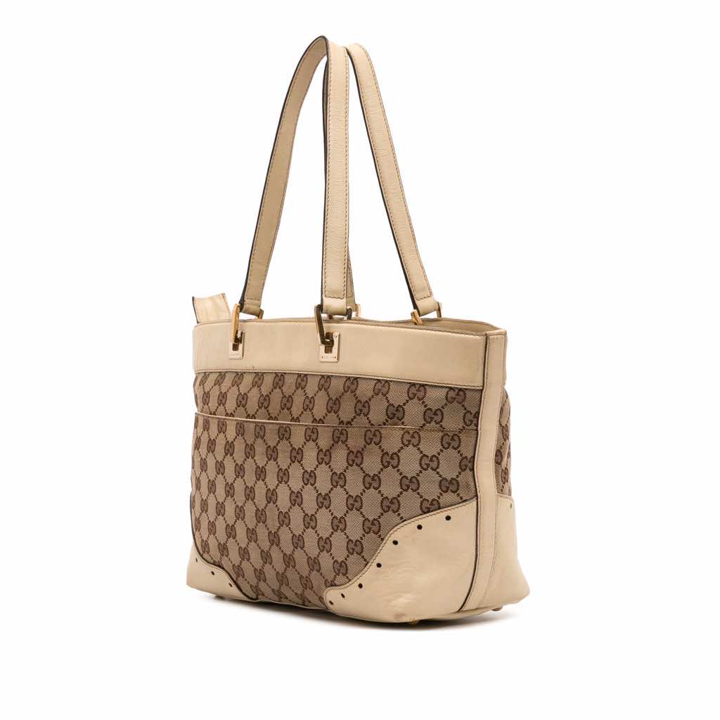 Gucci GG Canvas Punch Tote - Back view