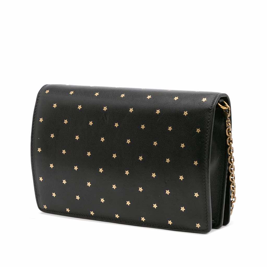 Dior Embossed Calfskin Stars Wallet on Chain - 2