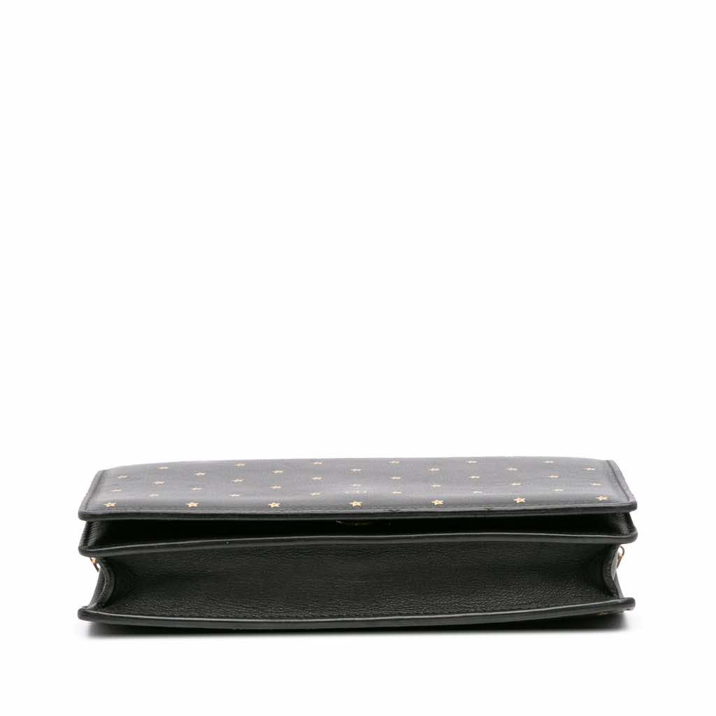 Dior Embossed Calfskin Stars Wallet on Chain - 3