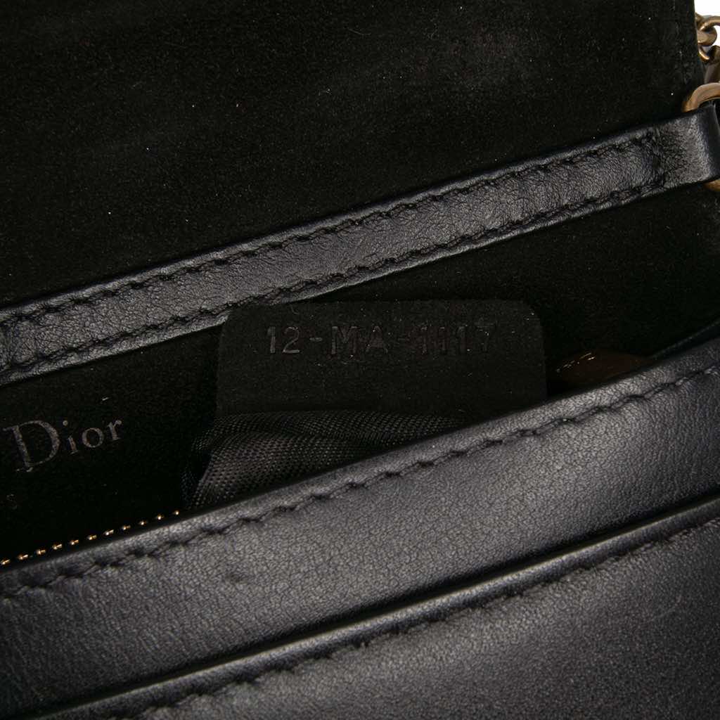Dior Embossed Calfskin Stars Wallet on Chain - 5