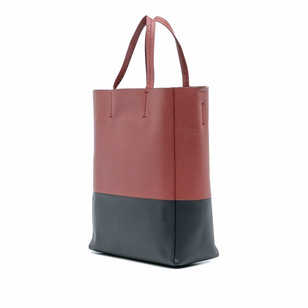 Celine Small Bicolor Leather Vertical Cabas - Back view
