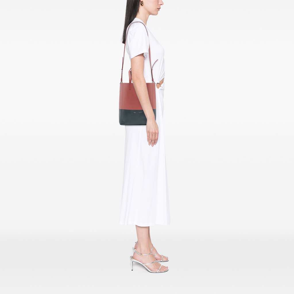 Celine Small Bicolor Leather Vertical Cabas - Image 14