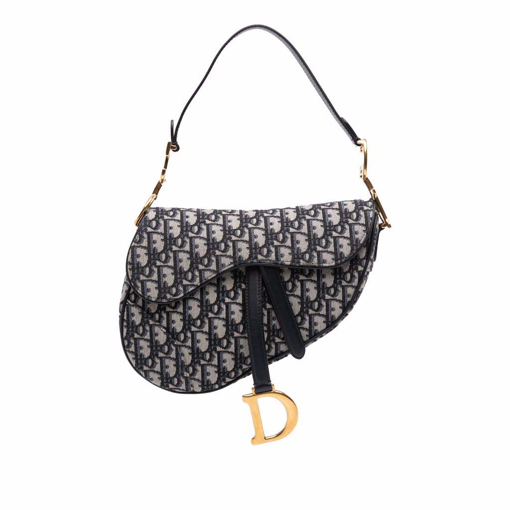 Dior Oblique Canvas Saddle Bag