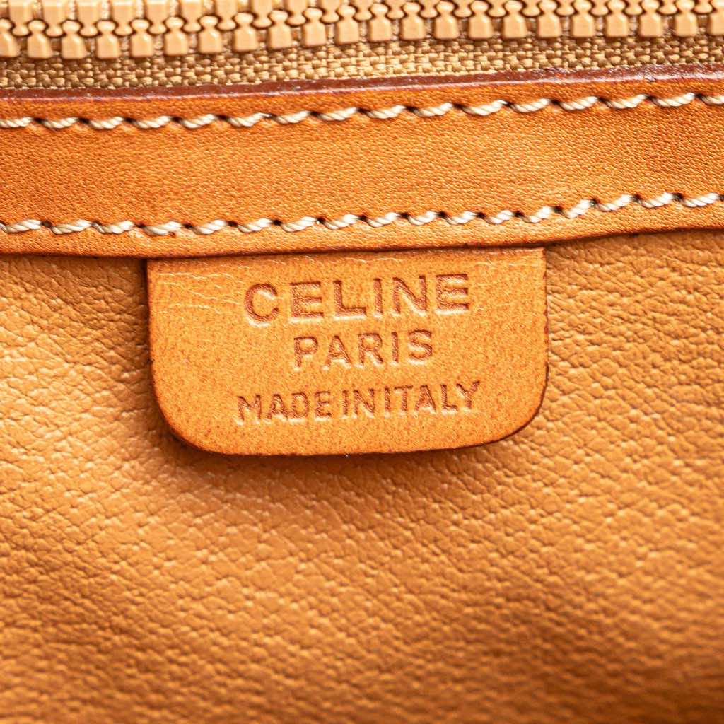 Celine Macadam Coated Canvas Satchel - 5