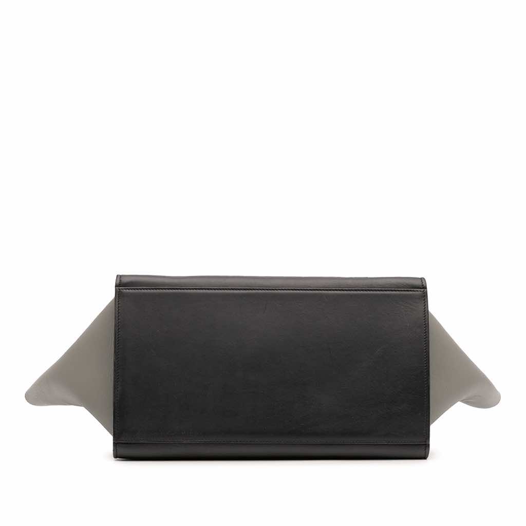 Celine Medium Tricolor Leather Trapeze Satchel - 3