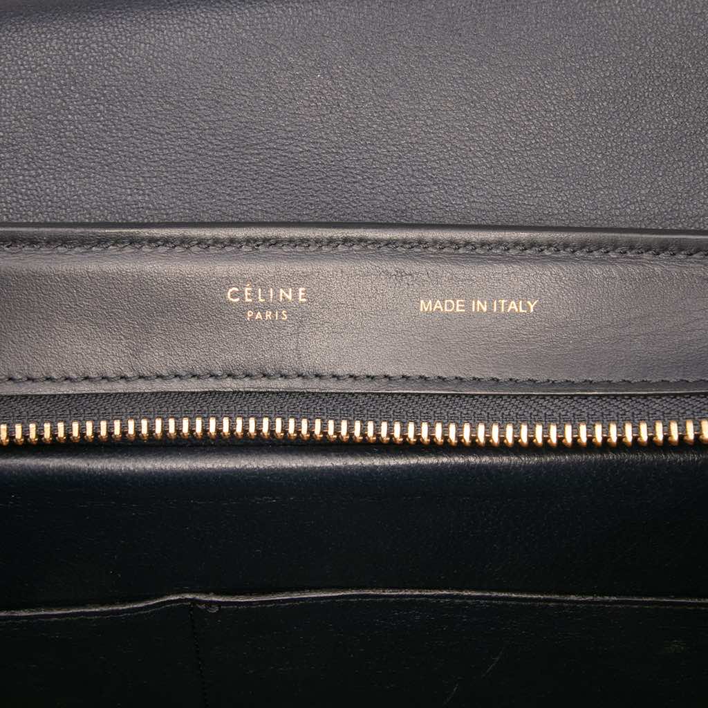 Celine Medium Tricolor Leather Trapeze Satchel - 5