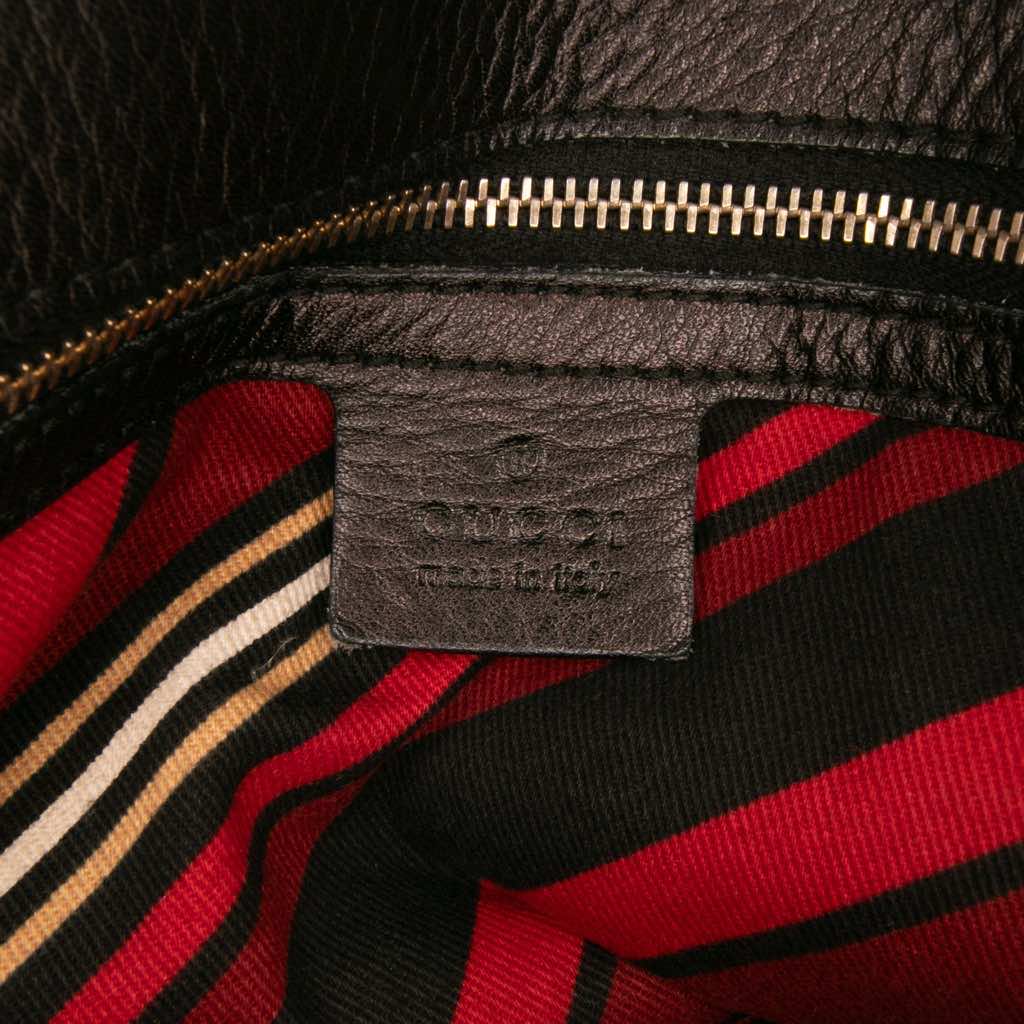 Gucci Medium Suede Britt Tassel Flap Shoulder Bag - 5