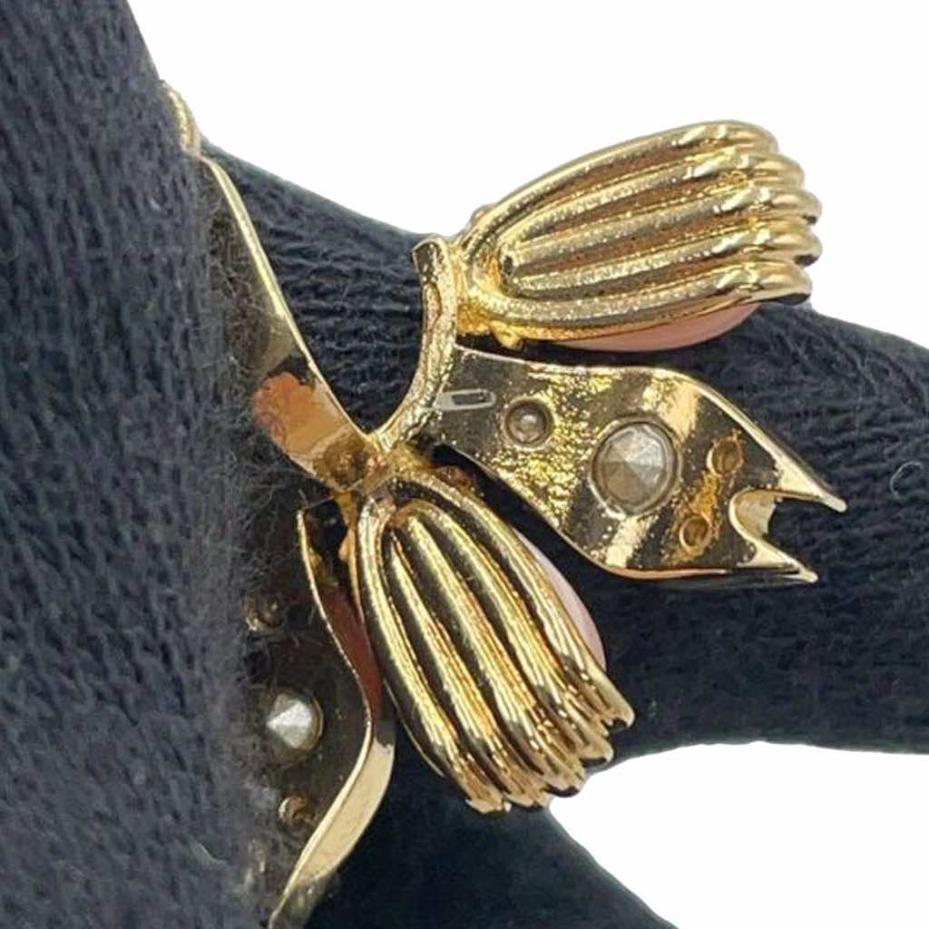 Gucci Gold Plated Resin and Crystal Interlocking G Single Earring - 5