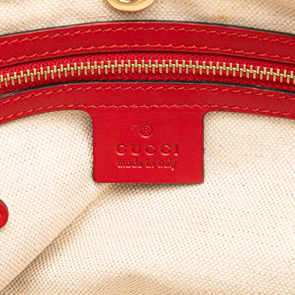 Gucci Small Diamante Leather Craft Tote - Side view