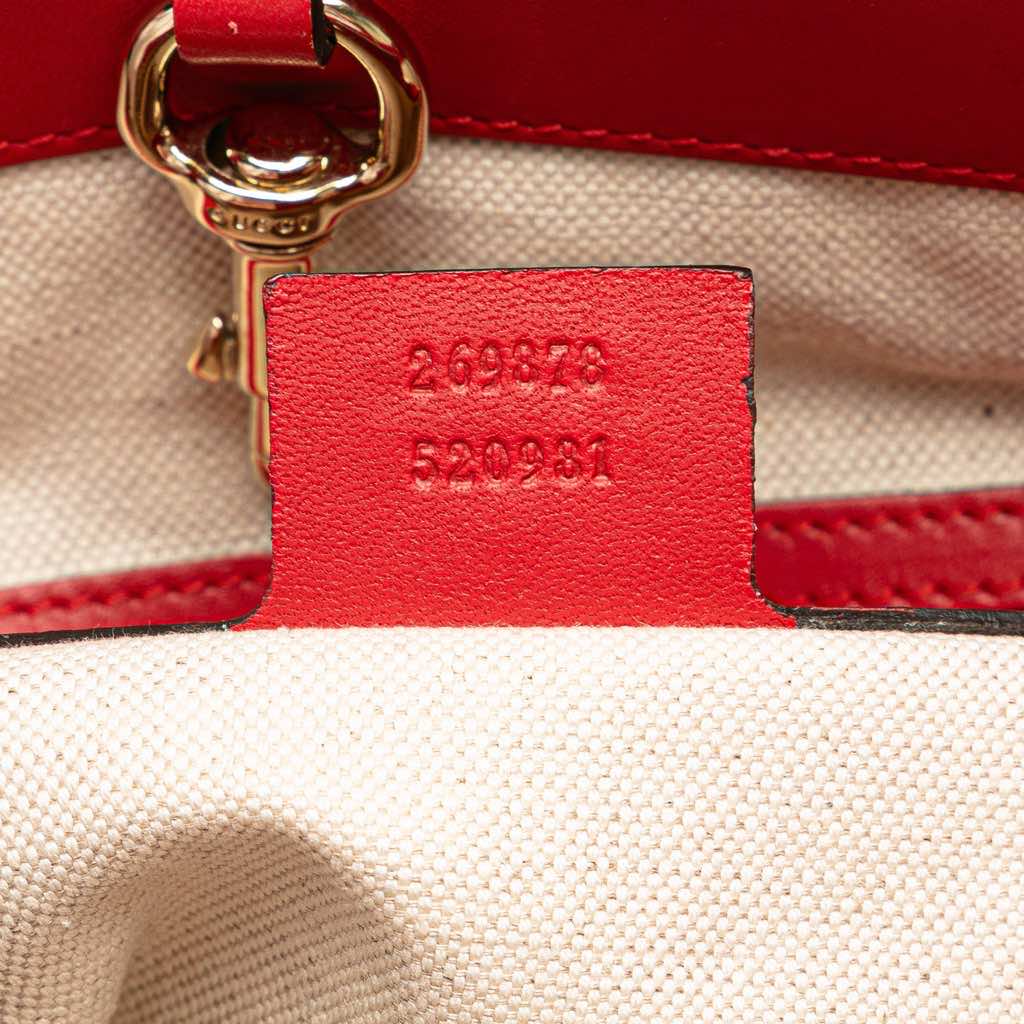 Gucci Small Diamante Leather Craft Tote - Detail 1